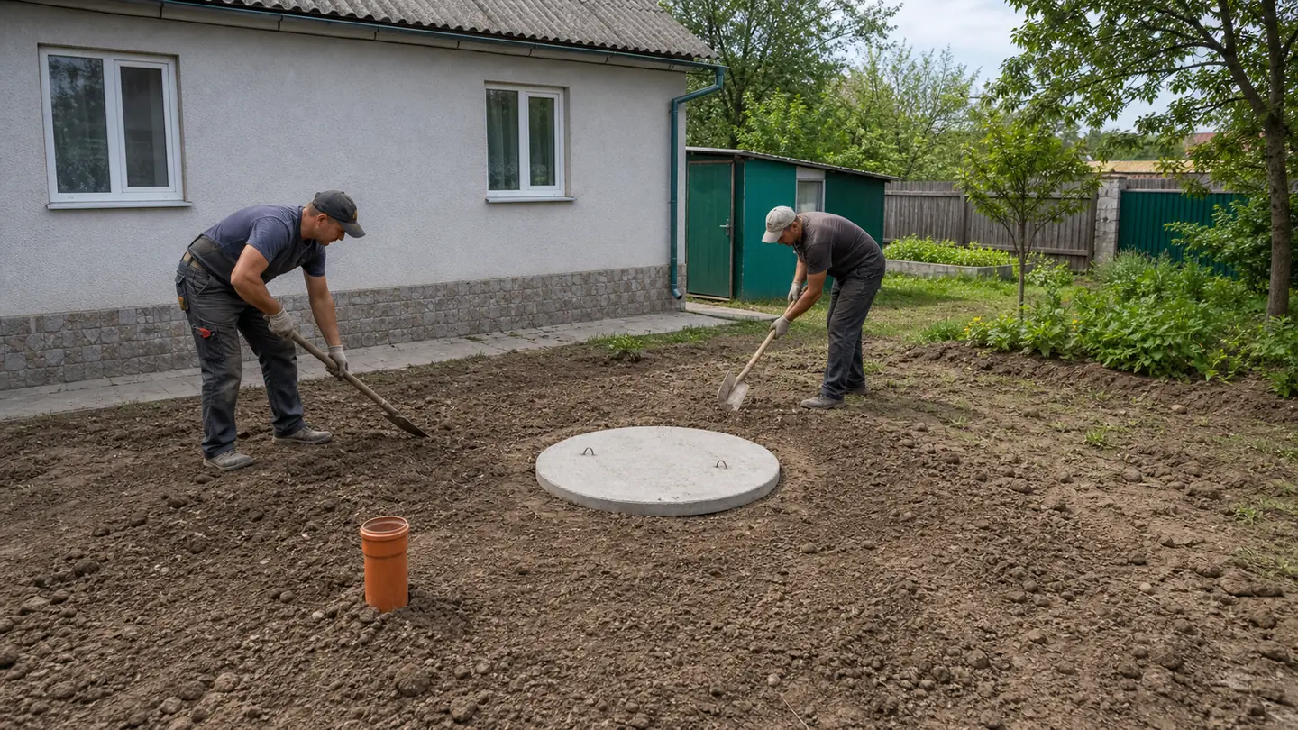 Capac si umplere dupa montaj